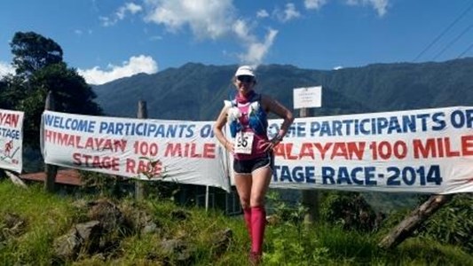 Sarah at Himalayan 100 mile race